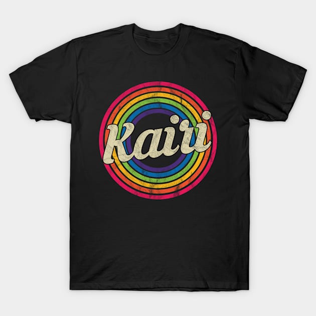 Kairi - Retro Rainbow Faded-Style T-Shirt by MaydenArt